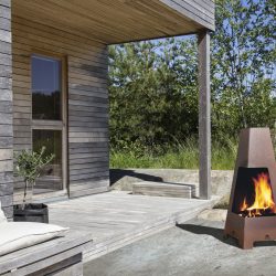 cheminée exterieure terrazza Jbarbecue feu exterieur Jotul Grenoble Chambery Albertville Atre et Loisirs