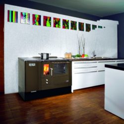 cuisinière bois et granulés Lohberger lcp 80 gris anthracite Atre et Loisirs Montmélian Chambéry Grenoble Annecy 38 73 74